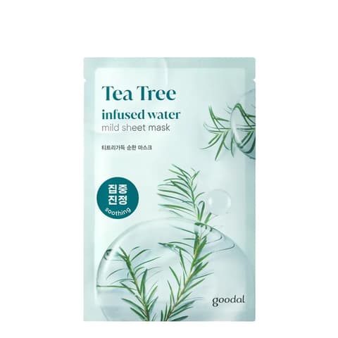 Tea Tree Infused Water Mild Sheet Mask, 10ea, 1pack