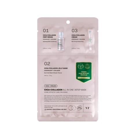 Cica Collagen All in One 3-Step Mask, 27g, 10ea