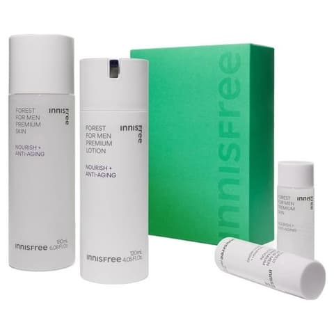 Innisfree Forest For Men Premium Skincare 2-Piece Set, 180ml+25ml+120ml+25ml