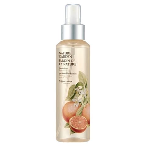 Nature Garden Perfume Body Mist [Fresh Citrus], 155ml, 1pack