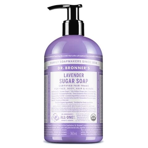 Organic Sugar Soap [Lavender], 360ml, 1pack
