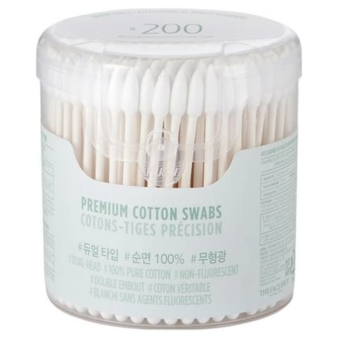 Daily Beauty Tools Premium Cotton Swabs, 200ea, 1pack