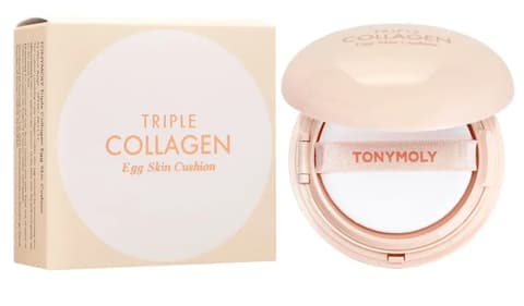 Triple Collagen Egg Skin Cushion [SPF50+/PA++++], 15g, 23 Warm Beige, 1pack