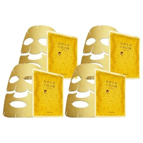 Prime Youth Gold Caviar Gold Foil Mask, 4ea, 1pack