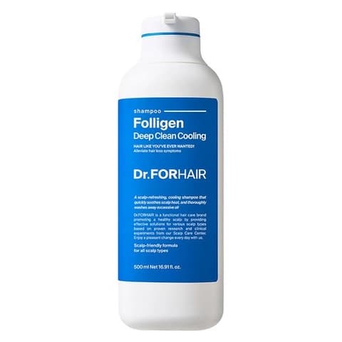 Folligen Deep Clean Cooling Shampoo, 500ml