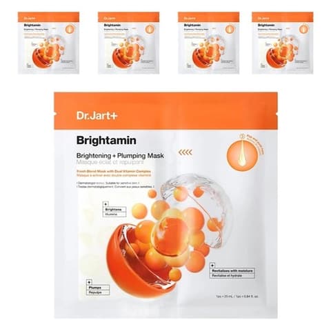 Brightamin Brightening Plumping Mask, 5ea, 1pack