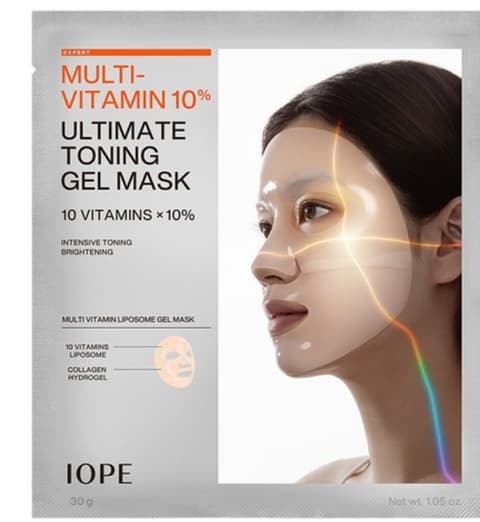 Multi-Vitamin 10% Ultimate Toning Gel Mask, 5ea, 1pack