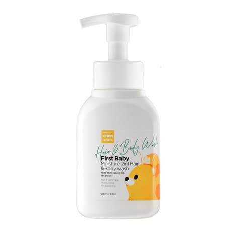 First Baby Moisture 2 In 1 Hair and Body Wash, 290ml, 1pack