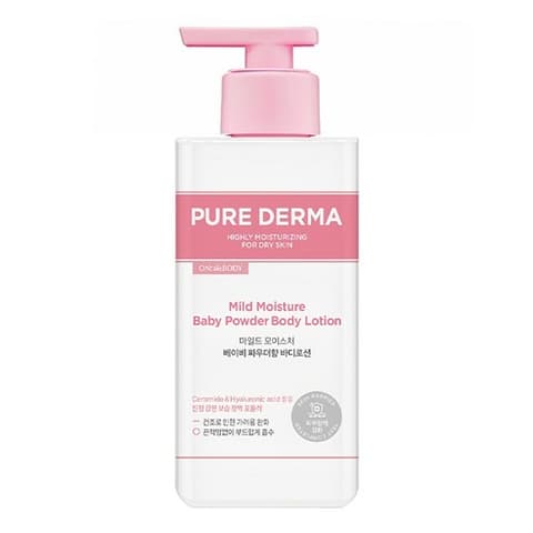 Purederma Mild Body Lotion [Baby Powder], 400ml, 1pack