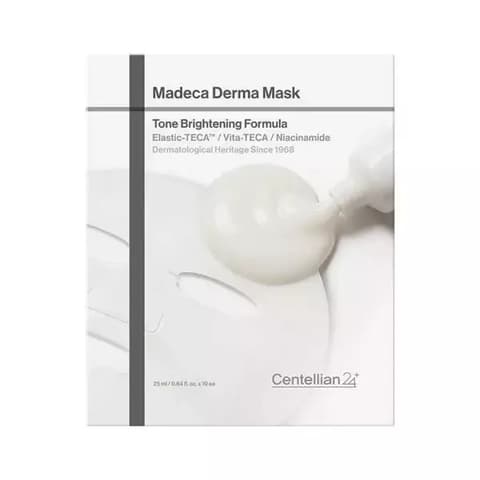 Madeca Derma Mask Tone Brightening Formula, 10ea, 1pack