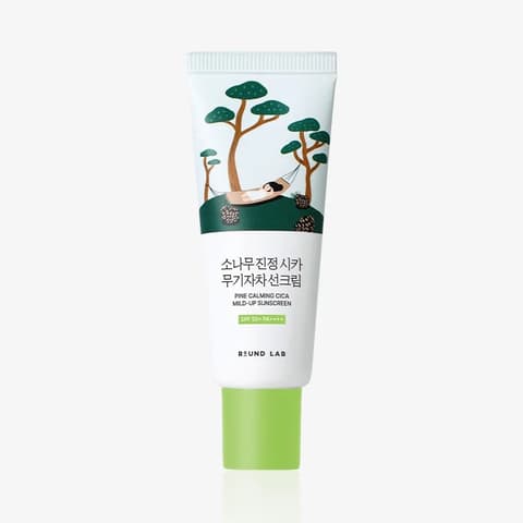 Round Lab Pine Calming Cica Mild-Up Sunscreen [SPF50+/PA++++], 40ml*2