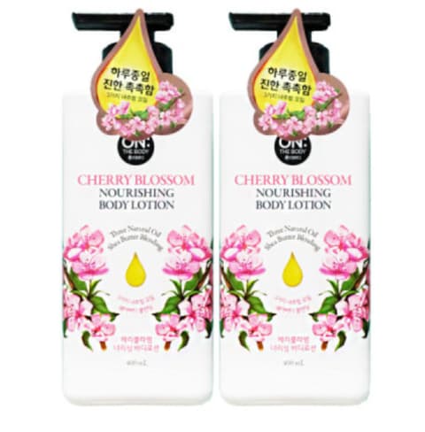 Cherry Blossom Nourishing Body Lotion, 400ml+400ml