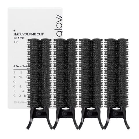 Root Volume-Up Hair Roller Clamp [Black], 4ea