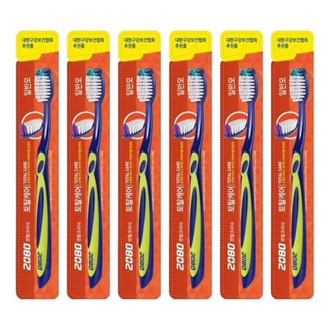 Total Care Toothbrush [Regular Bristles], 6ea