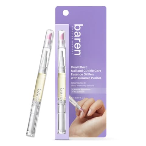 Dual Effect Nail & Cuticle Care Essence Oil Pen (with Ceramic Pusher), 2ml