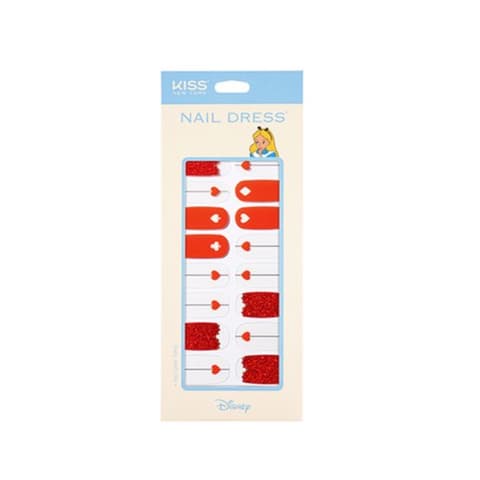 Disney Nail Dress Sticker, 24ea, Queen Of Heart, 1pack