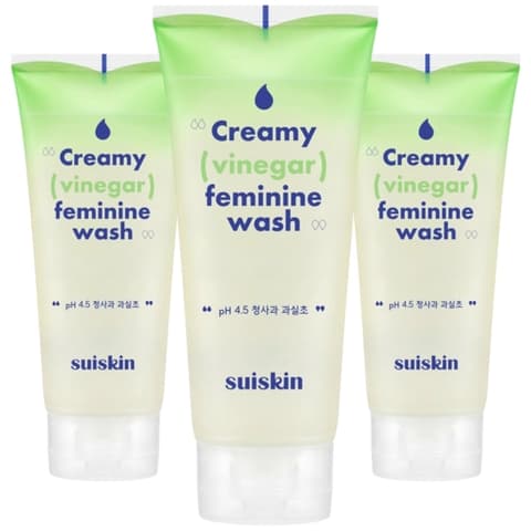 Gentle Creamy Vinegar Feminine Wash, 200ml+200ml+200ml