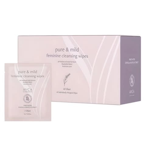 Pure and Mild Feminine Cleansing Tissue, 40ea