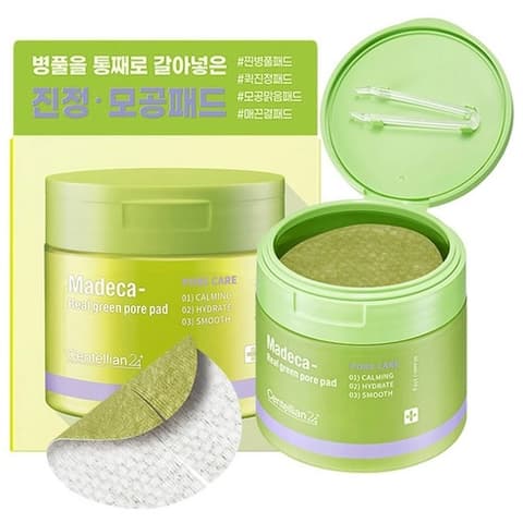 Madeca Real Green Pore Pad, 60ea