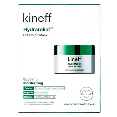 Hydra Relief Cream-On Mask, 5ea, 1pack