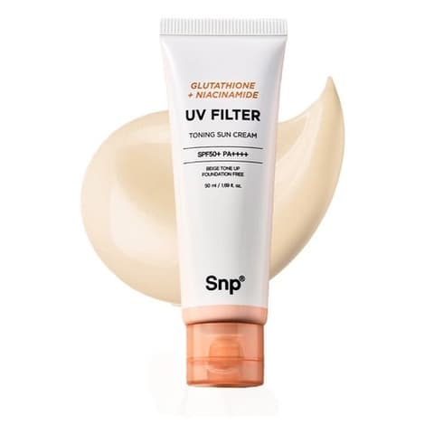 Glutathione Niacinamide UV Filter Toning Sun Cream [SPF50+/PA++++], 50ml