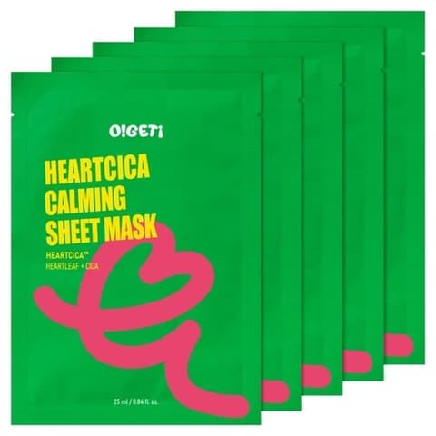 Heart Cica Calming Sheet Mask, 5ea