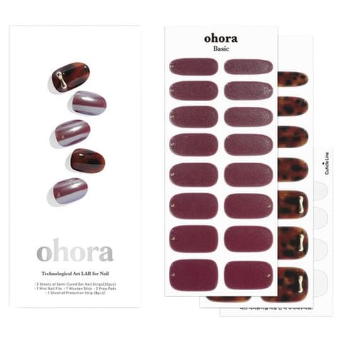 Semi Cure Gel [Nail], N Noir Amber, 1pack, 30ea