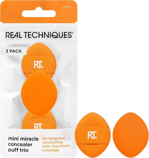Concealer Puff Trio, 3ea, 1pack