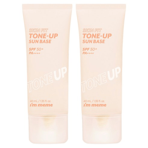 Skin Fit Tone-Up Sun Base [SPF50+/PA++++], 40ml+40ml