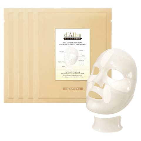 Signature Vita Capsule Anti-Aging Collagen Hydrogel Mask 8 Shape, 4ea, 1pack