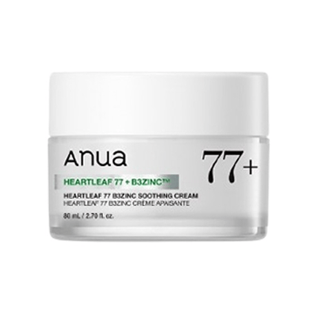 Heartleaf 77 B3Zinc Soothing Cream, 80ml, 1pack