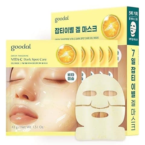 Green Tangerine Vita-C Dark Spot Care Gel Mask, 5ea