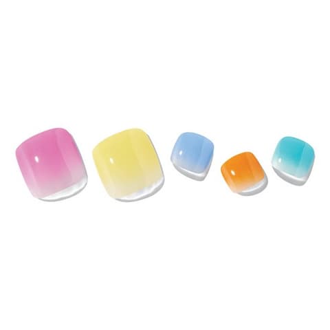 Semi Cure Gel [Pedi], 30ea, P Water Color Painting, 1pack