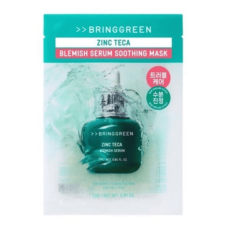 Zinc Teca Trouble Serum Soothing Mask, 4ea, 1pack