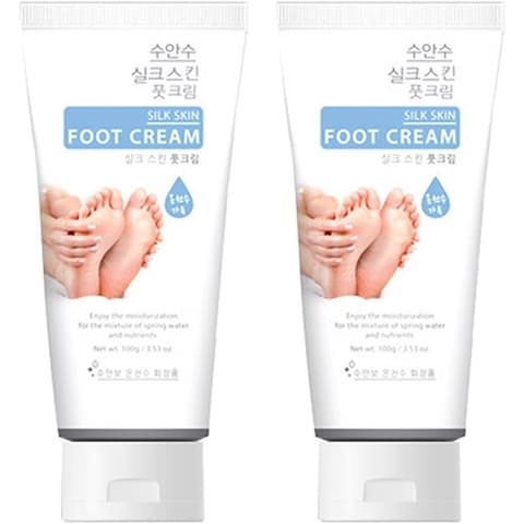 Suansu SilkSkin Foot Cream [Lemon Mint], 100gx2ea, 1pack