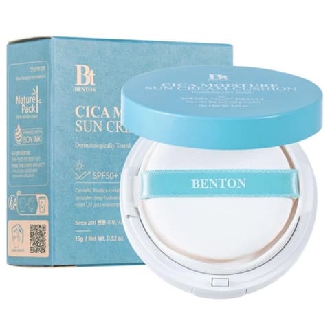 Cica Moisture Sun Cushion [SPF50+/PA++++], 15g, 1pack