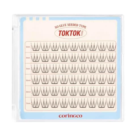 Toktok Hara #No Glue Eyelash [Pure], 54ea, 1pack