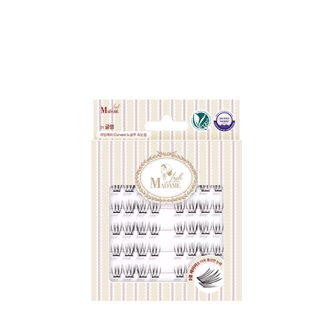 Curved No-Glue Eyelashes [Glam], 40ea, 1pack