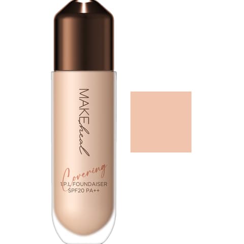 1.P.L Foundaiser Foundation [SPF20/PA++], 28g, 21C Peony, 1pack