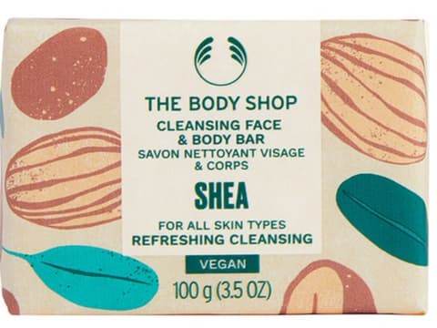 Shea Cleansing Face & Body Bar, 100g, 1pack