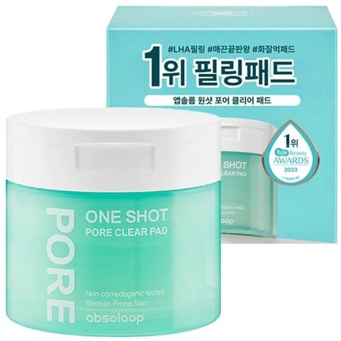 One Shot Pore Clear Pad, 60ea, 1pack
