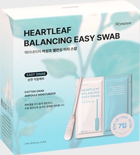 Heartleaf Balancing Easy Swab, 7ea, 1pack