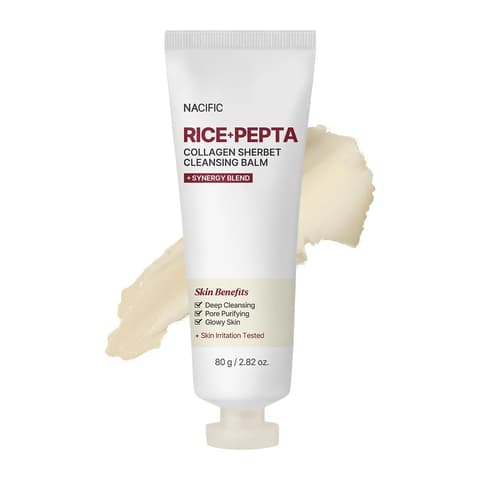 Rice Pepta Collagen Sherbet Cleansing Balm, 80g, 1pack