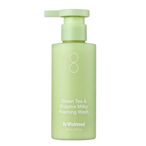Green Tea & Enzyme Milky Foaming Wash, 140ml, 1pack