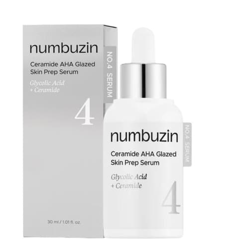 No.4 Ceramide AHA Glazed Skin Prep Serum, 30ml, 1pack