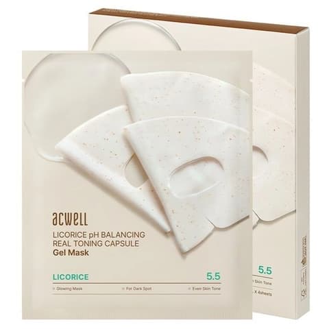 Licorice pH Balancing Real Toning Capsule Gel Mask, 4ea