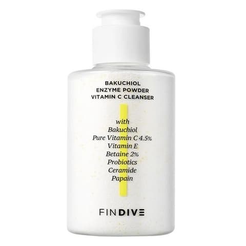 Bakuchiol Enzyme Powder Vitamin C Cleanser, 40g, 1pack