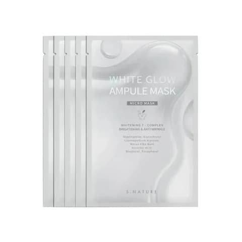 White Glow Ampoule Mask, 5ea, 1pack