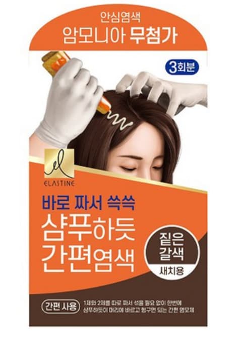 Shampoo-like Easy Dyeing, 60g, Dark Brown, 1pack