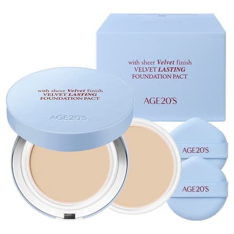 Velvet Lasting Foundation Pact [SPF50+/PA++++], 14g+14g, 23N Neutral, 1pack